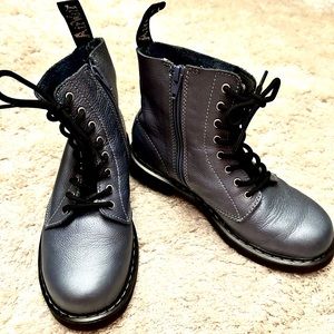 Like New Dr. Martens Junior 1460 Pascal Metallic Boots